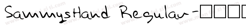SammysHand Regular字体转换